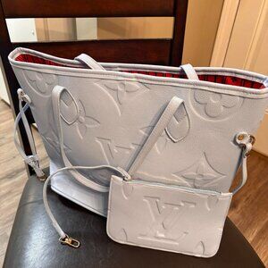 Fashion Light Blue Monogram Handbag